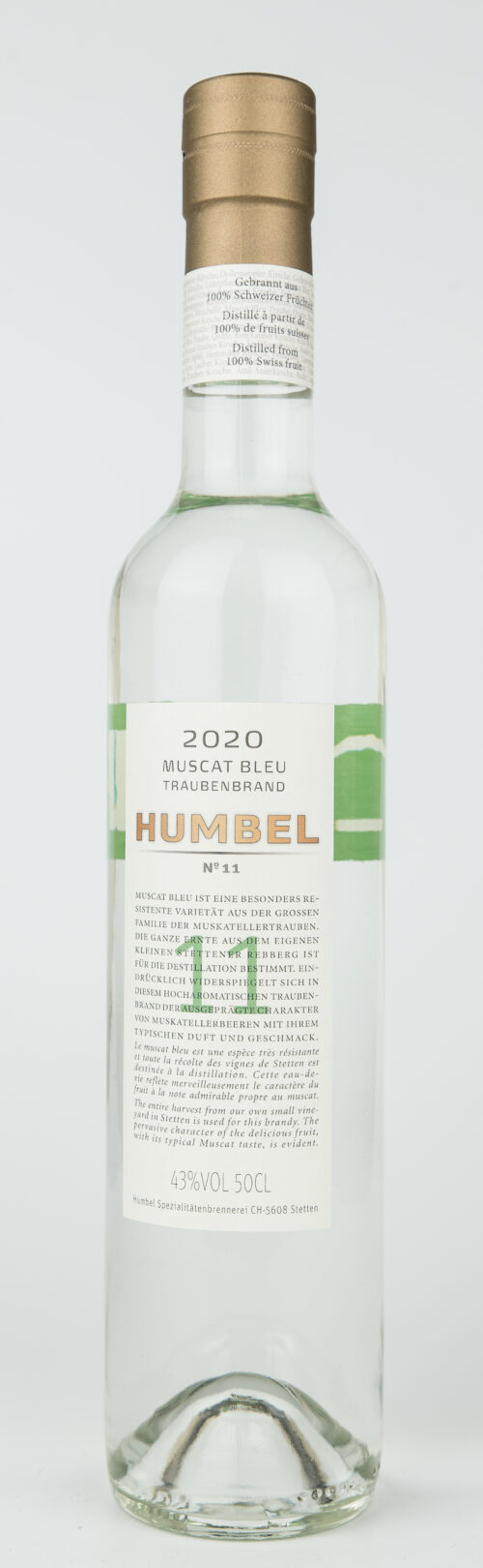 Nr. 11 Muscat Bleu Traubenbrand 2020 Bio Knospe